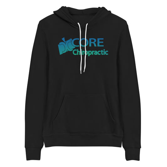 Blue/Green Fade - CORE Chiropractic Logo Sweatshirt - Unisex hoodie