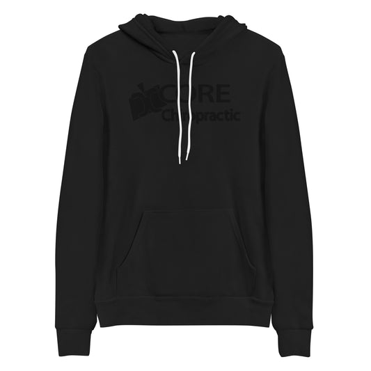 Black on Black - CORE Chiropractic Logo Sweatshirt - Unisex hoodie